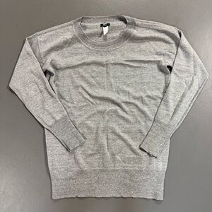 J. Crew Heather Gray Crewneck Sweater